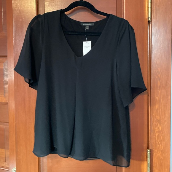 New Banana Republic Black Silky Top Size XS - Picture 1 of 3